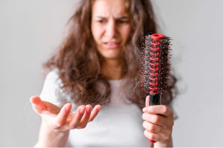 female hair fall